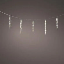 Load image into Gallery viewer, Warm White Icicle String Lights 60LED
