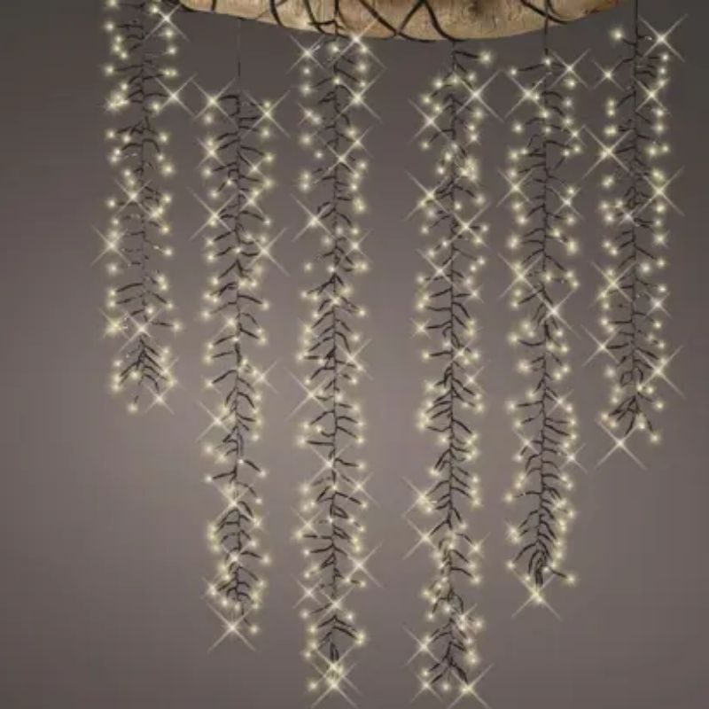 Warm White Tree Cluster String Lights 480LED