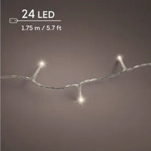 Load image into Gallery viewer, Warm White String Lights 24LED Battery Operated
