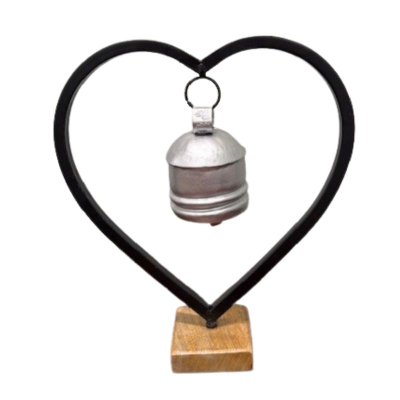 Heart Stand w/Silver Bell 13