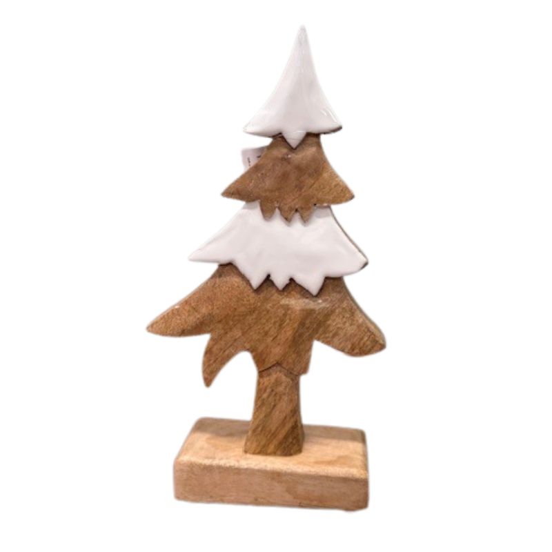Wooden Tree with White Enamel 10.25