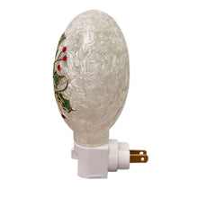 Load image into Gallery viewer, Poinsettia Glass Night Light
