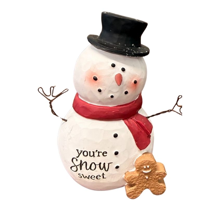 Fig. Snowman w/Gingerbread 