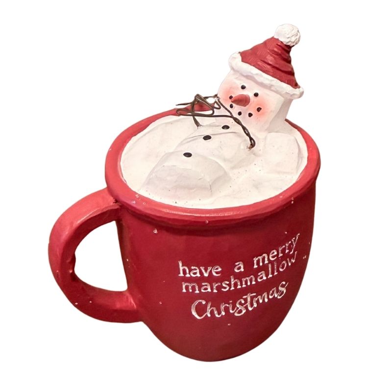 Fig. Mug Hot Cocoa Snowman Marshmallow