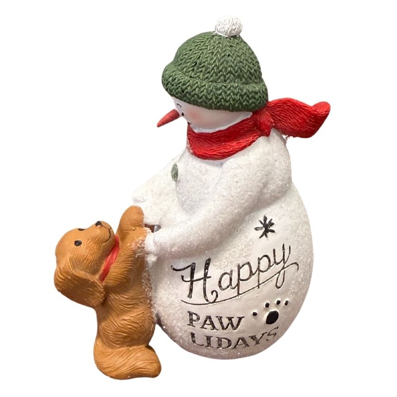 Fig. Snowman Happy Pawlidays