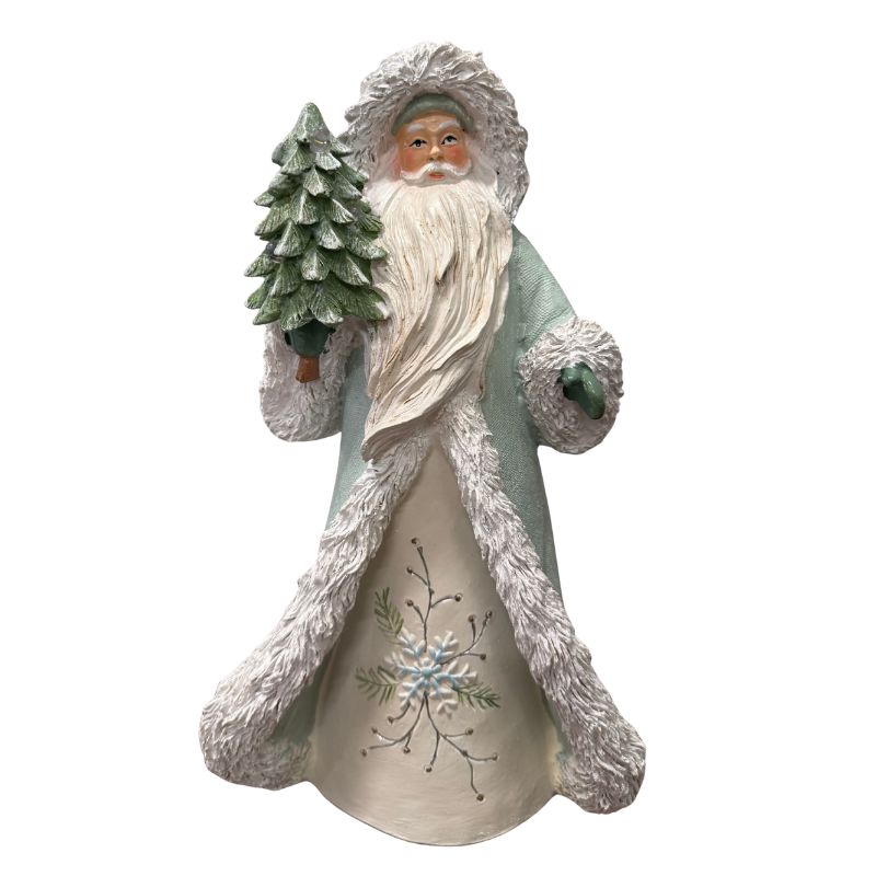 Fig. LED Mint/Cream Santa with Tree