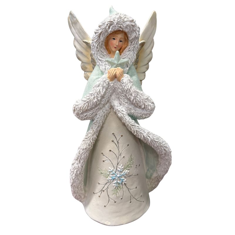 Fig. LED Mint/Cream Angel with Star