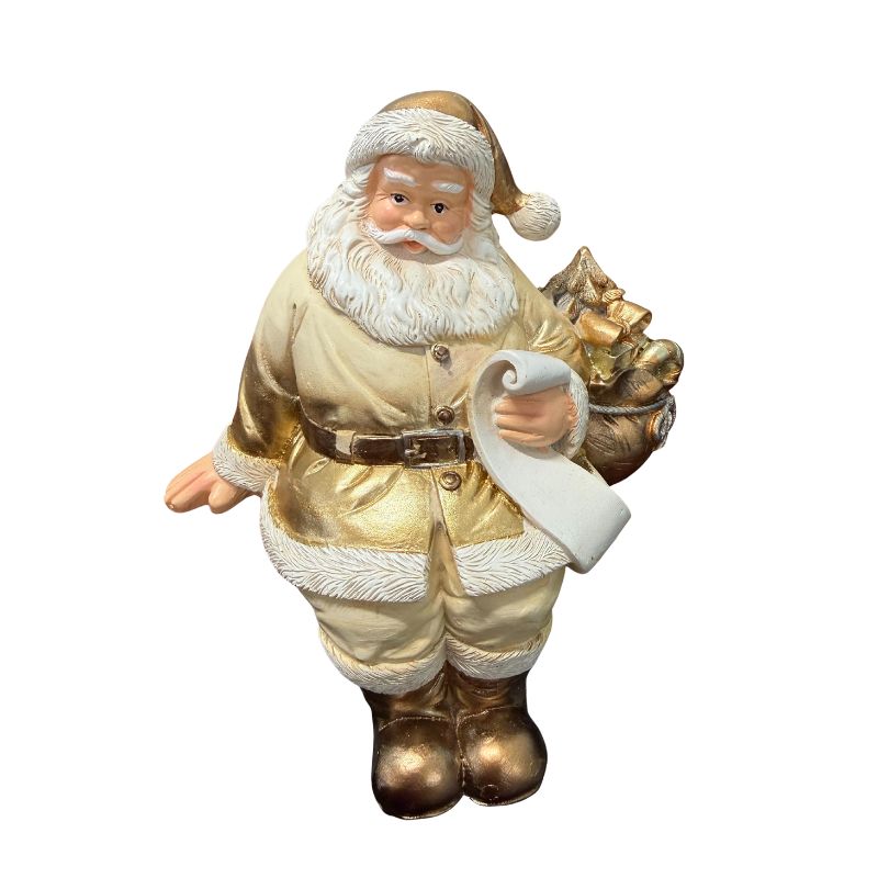 Fig. Gold Santa w/Christmas List 7