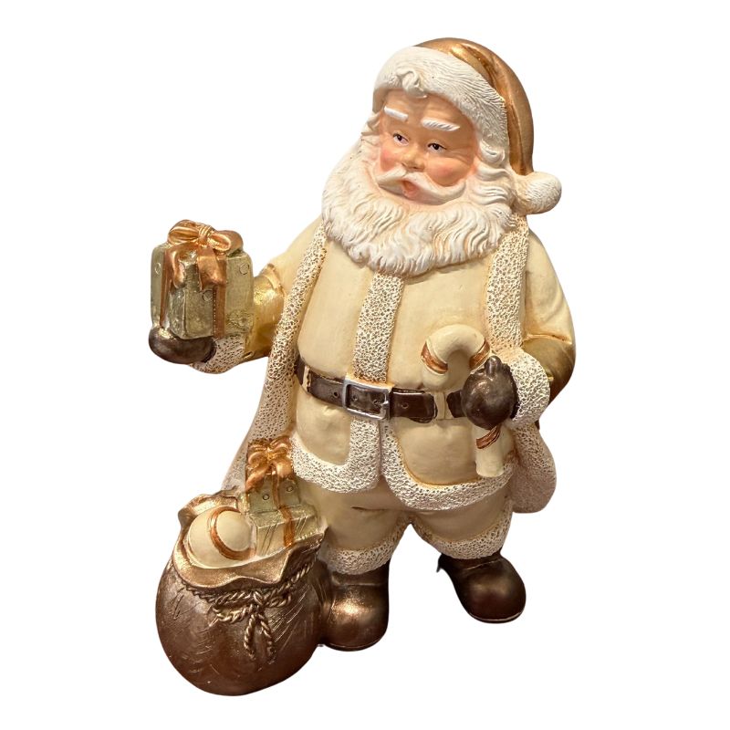 Fig. Gold Santa with Presents & Candy Cane 7