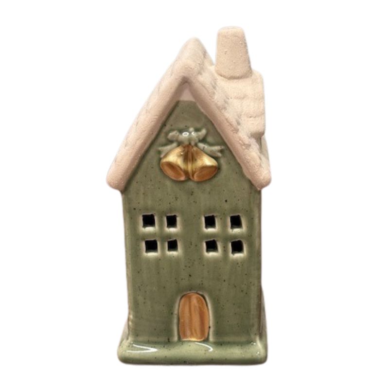 Ceramic LED Green House with Bells 5