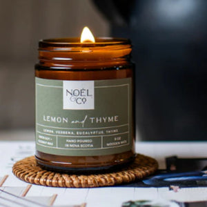Lemon and Thyme Candle 8oz