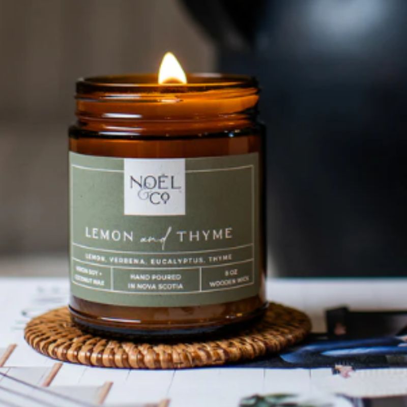 Lemon and Thyme Candle 8oz