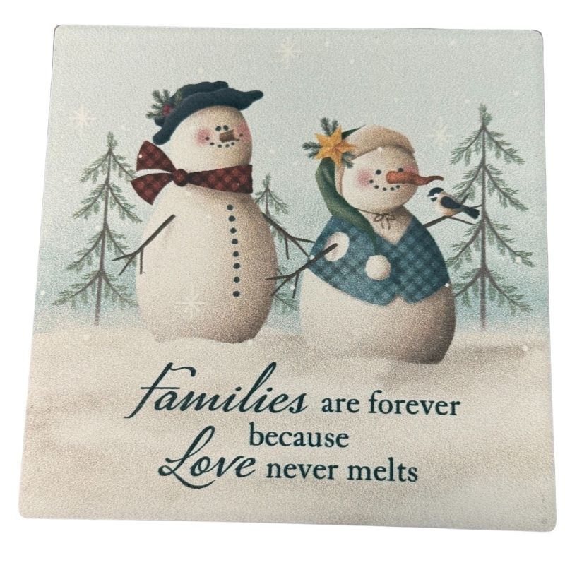 Love Never Melts Square Coaster 4