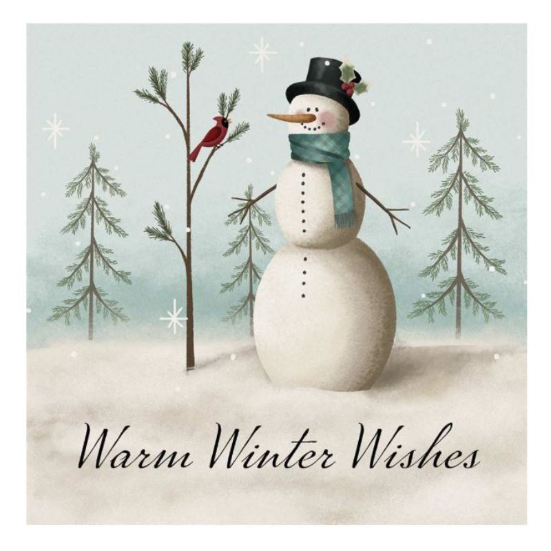 Warm Winter Wishes Square Coaster 4