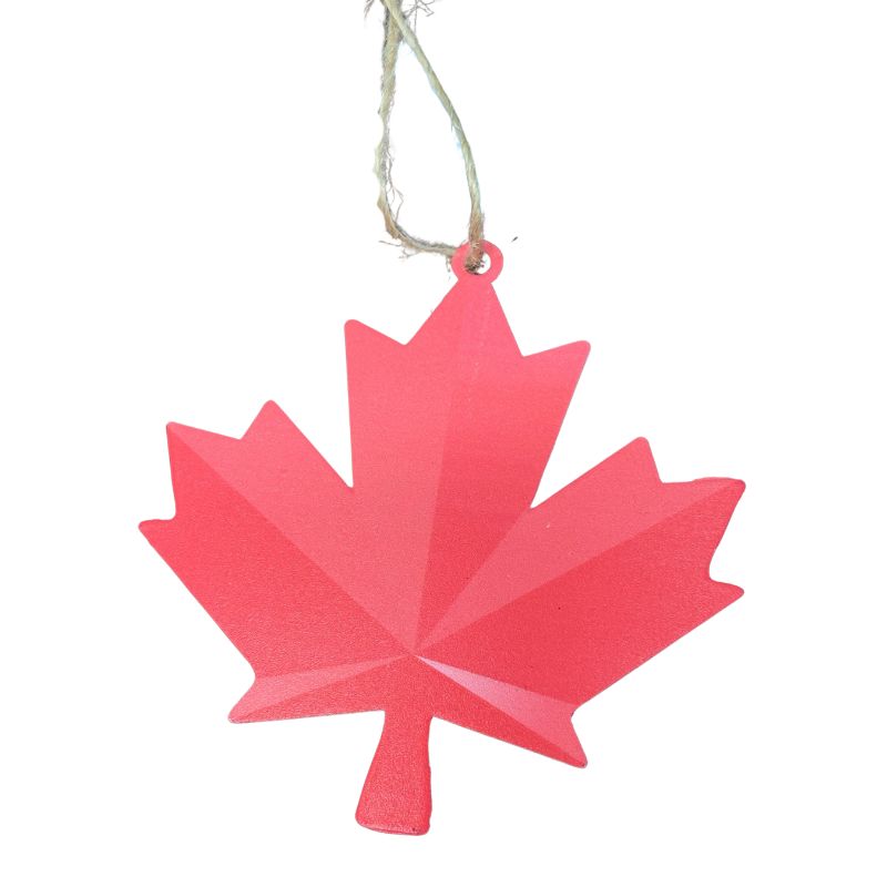 Metal Maple Leaf Ornament