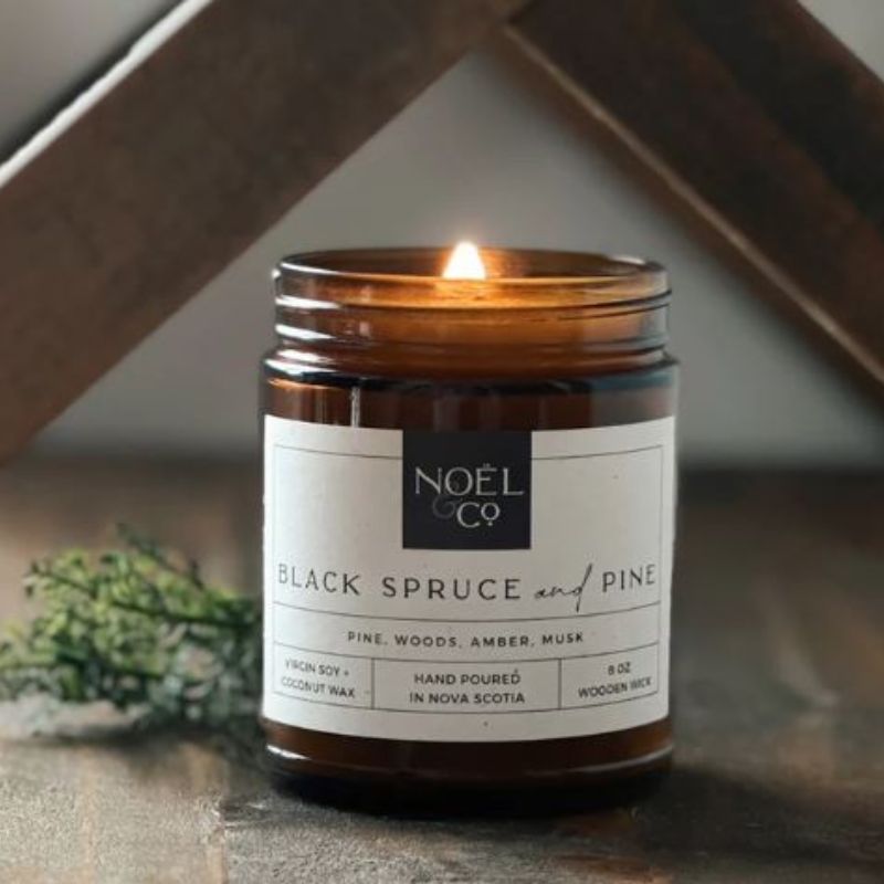 Black Spruce and Pine Candle 8oz