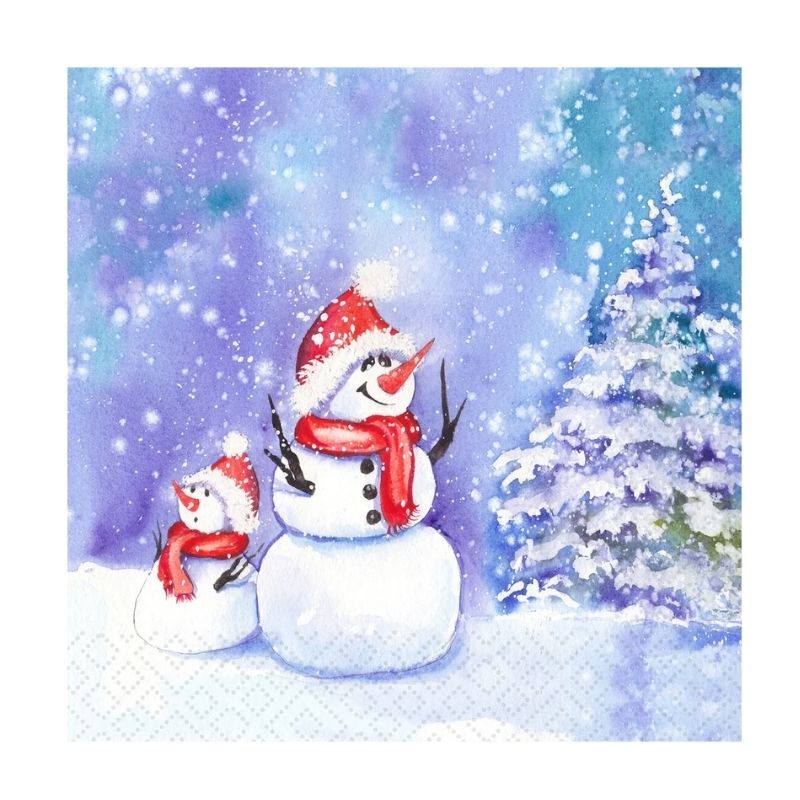 Frosty Friends Luncheon Paper Napkins
