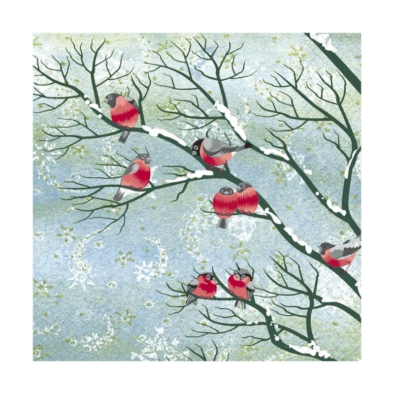 Winter Birds Paper Napkins