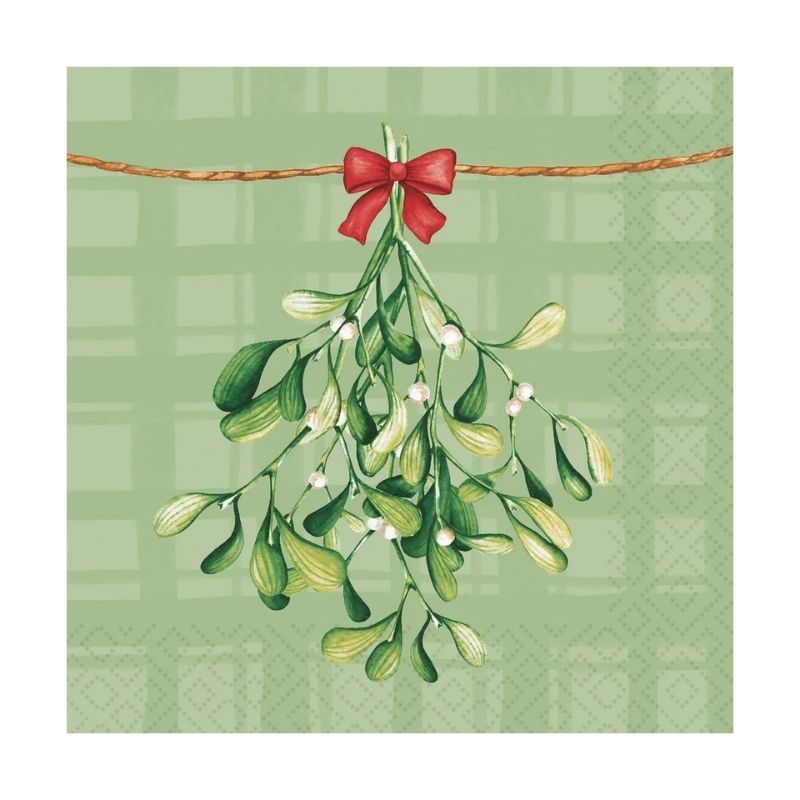 Mistletoe Moments Luncheon Paper Napkins