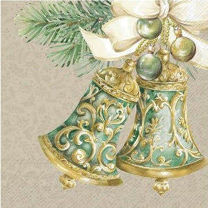 Christmas Bells Luncheon Paper Napkins