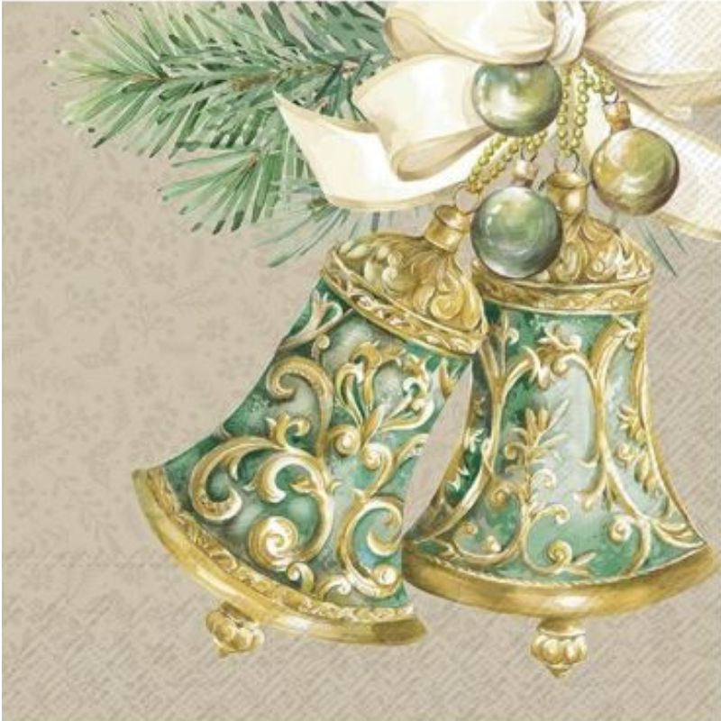 Christmas Bells Luncheon Paper Napkins