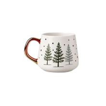 Load image into Gallery viewer, Tree Mug with Gold Handle
