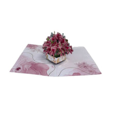 Load image into Gallery viewer, Pop Up Card - Lily Bouquet
