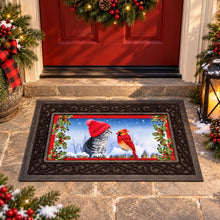 Load image into Gallery viewer, Kitten and Cardinal Sassafras Indoor/Outdoor Mat Insert

