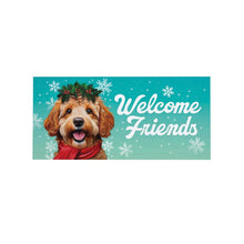Load image into Gallery viewer, Happy Winter Goldendoodle Sassafras Indoor/Outdoor Mat Insert
