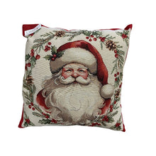 Load image into Gallery viewer, Santa Face 18" Square Cushion Cover
