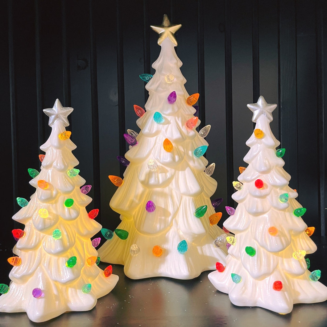 Ceramic White Christmas Tree