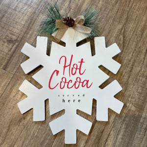 Hot Cocoa Wall Decor 13"