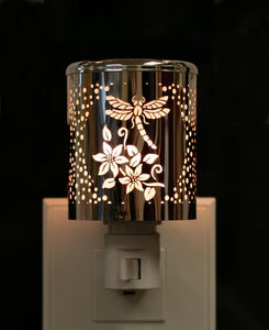 Silver Dragonfly Night Light