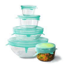 Load image into Gallery viewer, Silicone Stretch &amp; Fit Lids S/5
