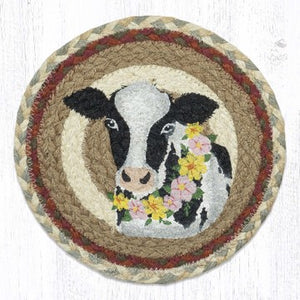 10" Cow/Wreath Trivet
