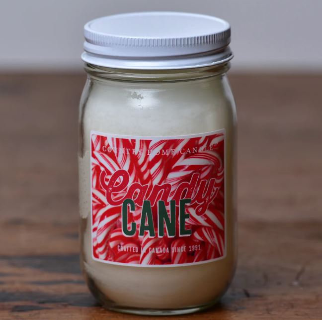 16oz Jar Candle - Candy Cane