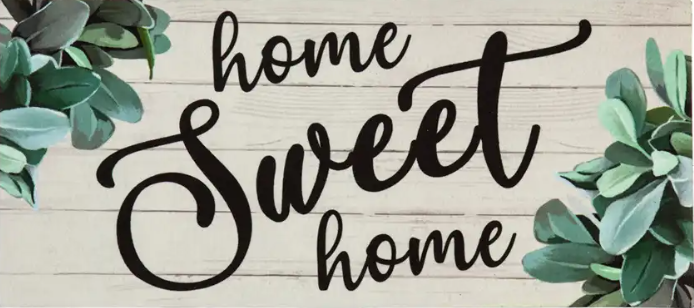Home Sweet Home Eucalyptus Sassafras Indoor/Outdoor Mat