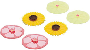 Silicone Small Floral Drink Lid Asrt.
