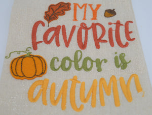 T.Towel "My Favorite Color is Autumn"
