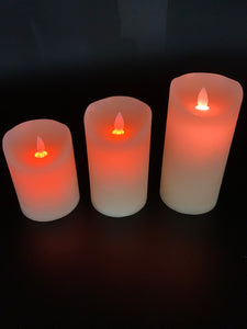 Battery Operated Colour Changing 3" Candles - Set of 3