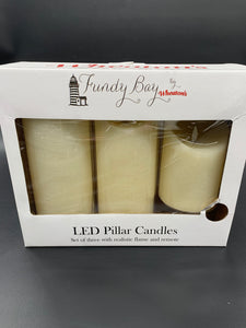 Battery Operated Colour Changing 4" Candles - Set of 3