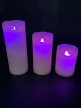 Load image into Gallery viewer, Battery Operated Colour Changing 4&quot; Candles - Set of 3
