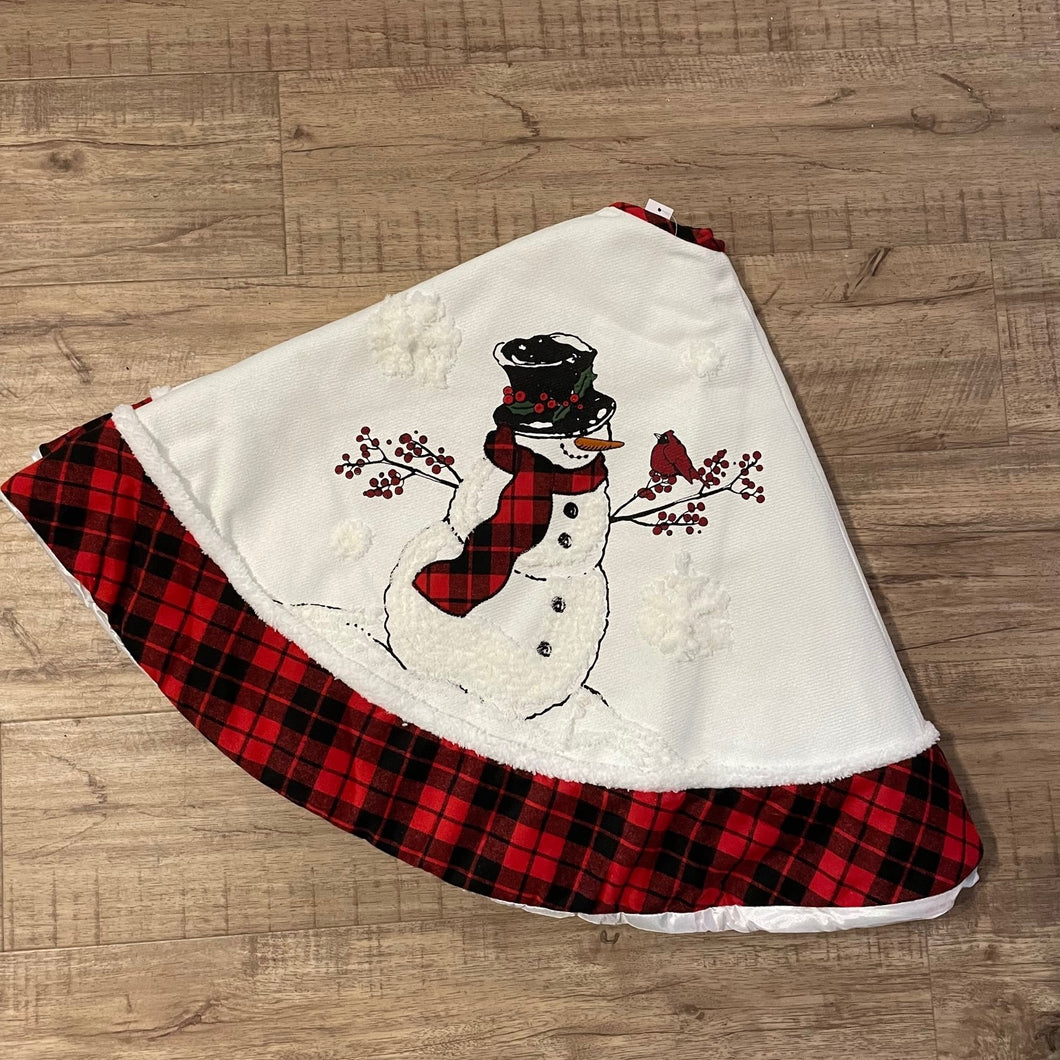 Snowman Tree Skirt 48
