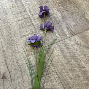 Purple Daisies Spray 22"