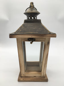 Wood/Metal Lantern Small