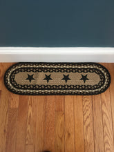 Load image into Gallery viewer, Stair Tread Black Stars
