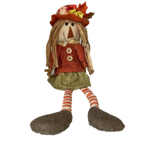 Sitting Scarecrow with Long Legs