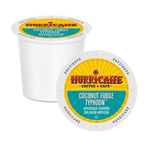K Cup Hurricane Coconut Fudge Typhoon Coffee