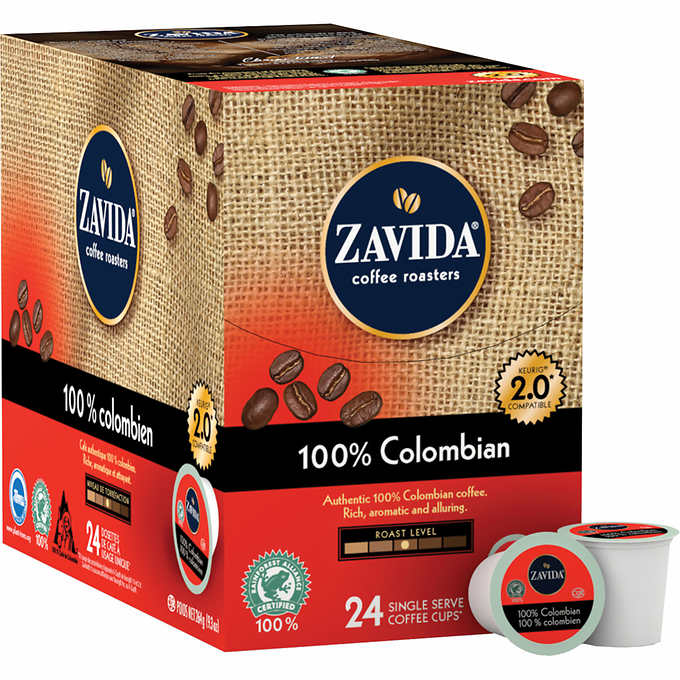 K Cup Zavida Coffee 100% Columbian