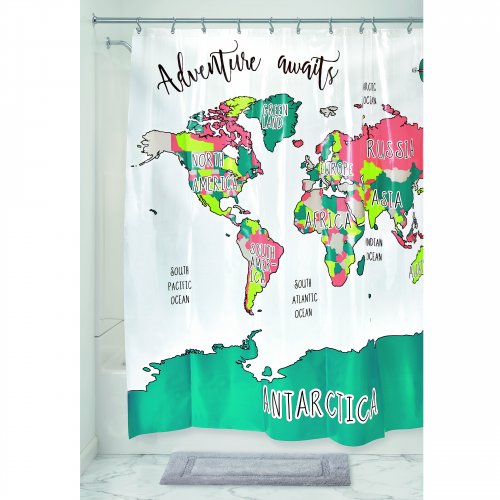 Map shower best sale curtain